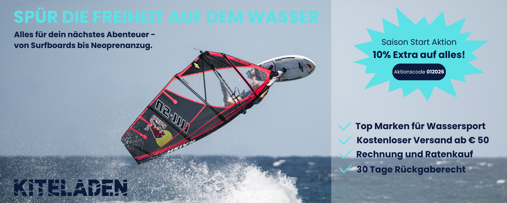 Freiheit auf dem Wasser- Saison Start Aktion