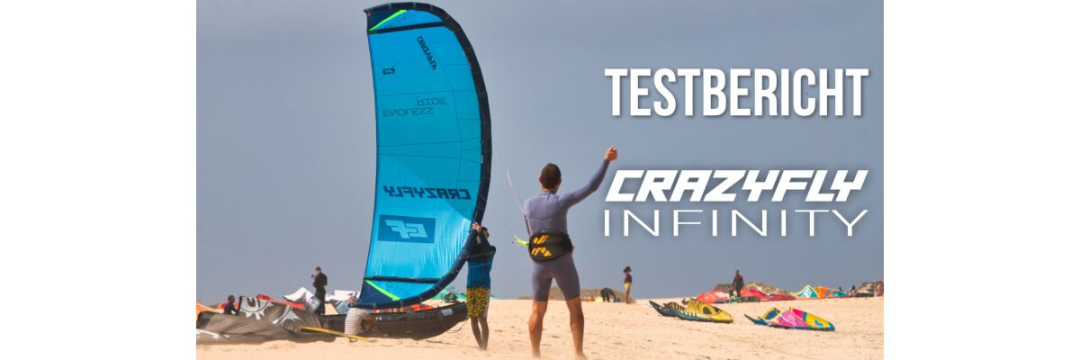 Crazyfly Infinity Testbericht – 2 Strut Kite für Kitefoiler - Crazyfly Infinity Testbericht – Freeride Kitefoil