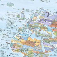 Awesome Maps Kitesurf Map 97,5 x 56 cm