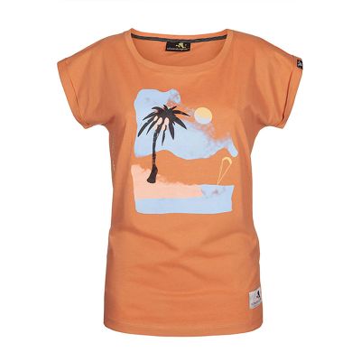 Schwerelosigkite Damen Shirt Strandurlaub apricot XS