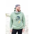 Schwerelosigkite Herren Hoodie Seebär grün L