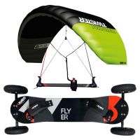 Kiteladen Einsteiger Landkite Set | PLKB Twister Powerkite + Kheo Flyer ATB 3m²