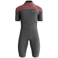 Fusion Shorty V-Zip 2/2 FL (Farbe: Burgundy/Grey, Größe: 46-xs)
