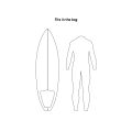 Surf/Kitesurf Boardbag Sport (Größe: 56square)
