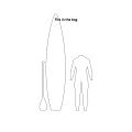 SUP Boardbag Evo Race (Größe: 140x26)