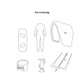 Kitesurf Boardbag Golf Ultralight (Farbe: Blue/White, Größe: 140x45)