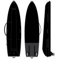WS Boardbag Session Slider (Farbe: Grey/White, Größe: 255x70)