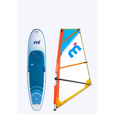 Mistral Sun Burst Air Inflatable 110 + 3.0m Kids Windsurfing Rig Set